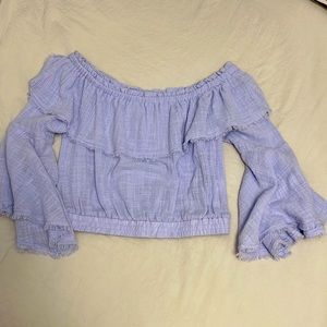 NWT Lavender Gauze Top
